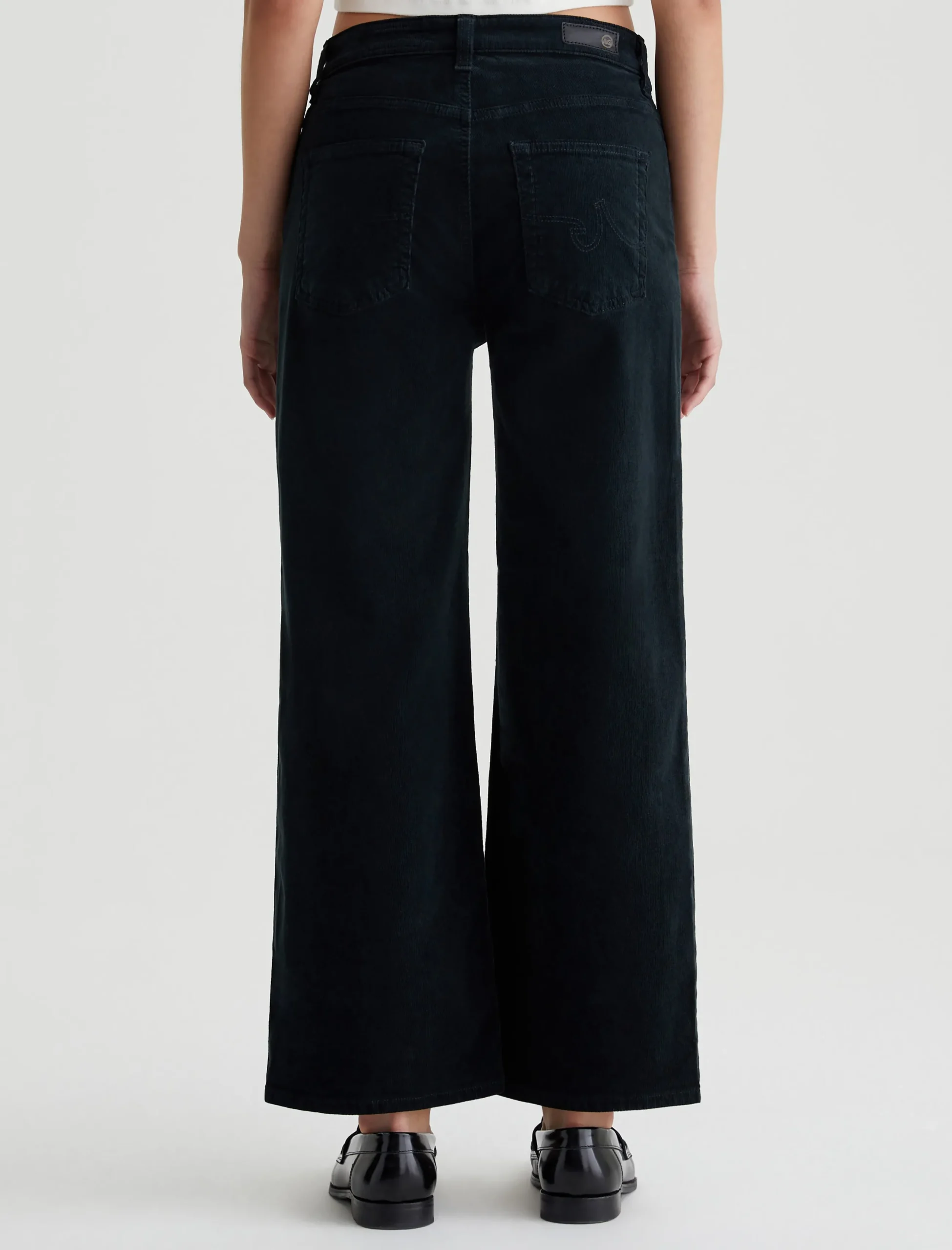 Women AG Jeans Saige Wide Leg Crop Corduroy